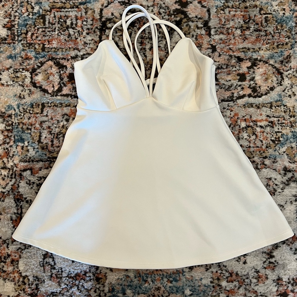 Womens cream Express dressy tank